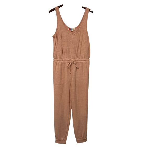 Free People Beach Bicoastal, jumpsuit, Light Pink, Size Large, 1187L - Picture 2 of 5